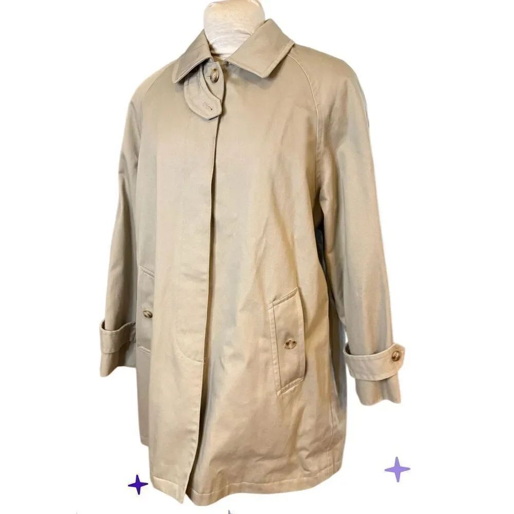 Lauren Ralph Lauren Women’s Trench Coat Lined Sz. M Vintage Preppy Classic